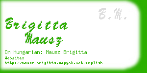 brigitta mausz business card